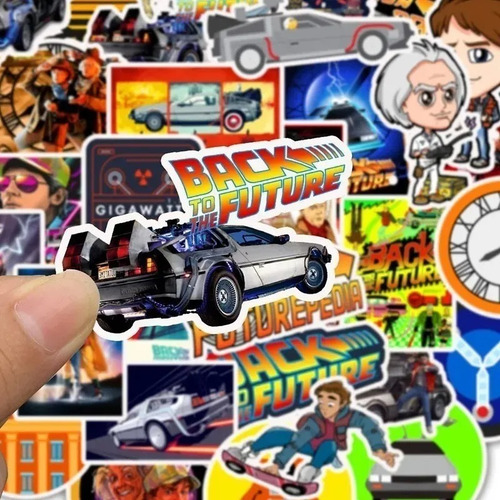 Imagen 3 de 6 de Back To The Future - Set De 50 Stickers / Calcomanias