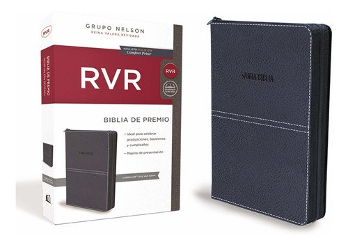 Biblia Reina Valera Revisada Premios Y Regalos Azul Cierre