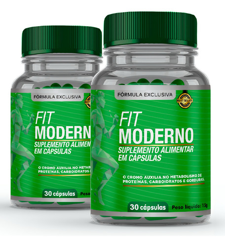 Kit Com 2 Suplemento Natural Fit Moderno Original Com Nf