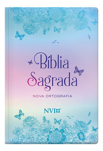 Bíblia NVI gigante Novo Testamento - semi luxo borboletas metalizadas, de Sbi. Geo-Gráfica e Editora Ltda, capa dura em português, 2022