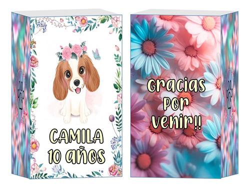 Bolsita Golosinera Perro Perrito Personalizada X25 U.