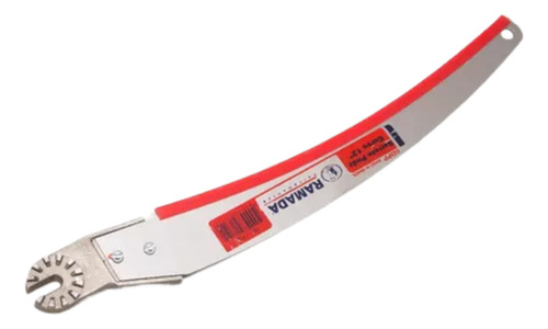 Serrote Curvo 12 Ramada C/ Adaptador Para Vara De Manobra Prateado