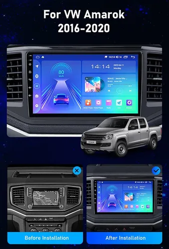 Radio Pantalla Android Para Volkswagen Amarok 16-20 Carplay