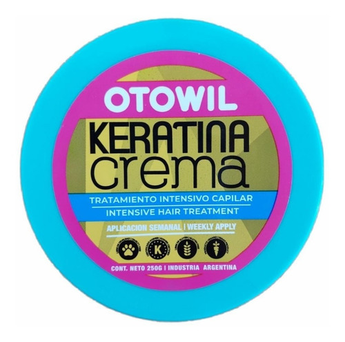 Imagen 2 de 3 de Keratina En Crema - Otowil - Pote X 250grs