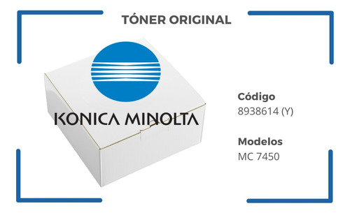 Toner Konica Minolta Código 8938614 8938615 8938616 (ymc) 