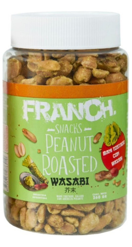 Maní Tostado Franch Peanut Roasted Sabor Wasabi 1 X 260gr