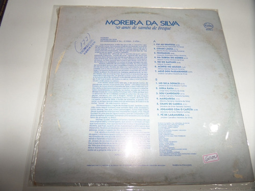 Disco Vinil-moreira Silva-50 Anos Samba Breque-(impecável) (Usado)