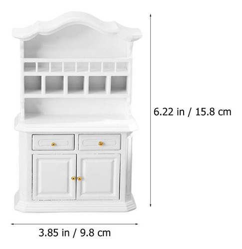 Práctico Mini Simulador De Gabinete De Madera En Miniatura D