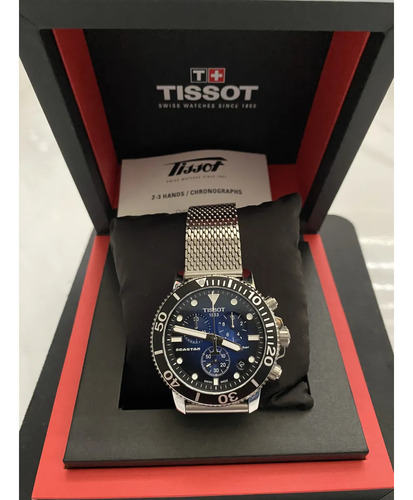 Reloj Tissot Seastar Chronograph T120.417.11.041.02 (usado) Plateado Plateado Plateado (Usado)