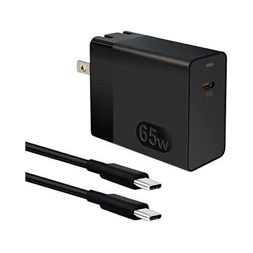 Cargador Rápido Usb-c De 65w Para Portátiles Hp/dell/lenovo