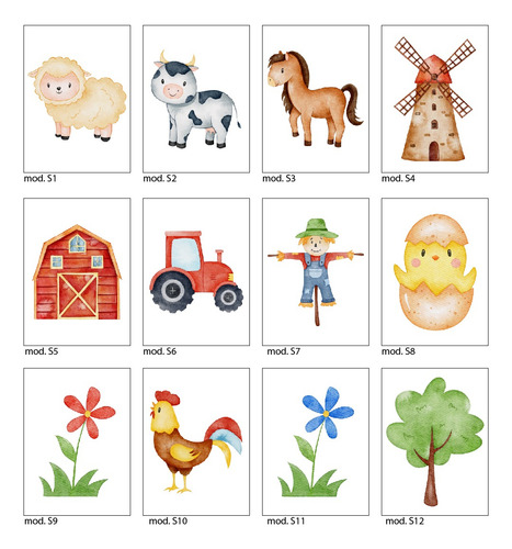 Imagen 2 de 2 de Cuadros Canvas Personalizados 20x30 Animales Granja Cerdito