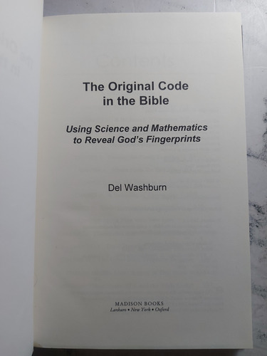 The Original Code In The Bible. Del Washburn. Ian1162