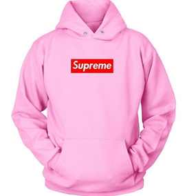 supreme moletom rosa