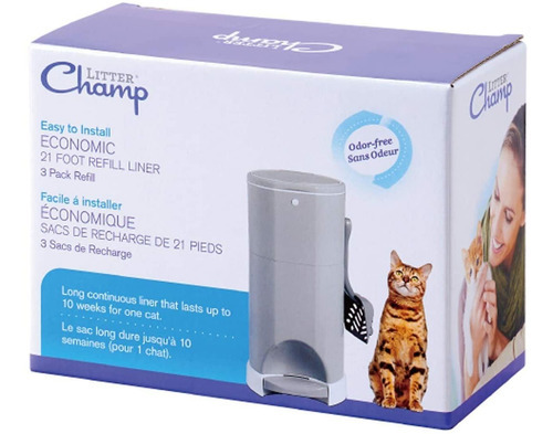 Paquete De 3 Recambios Litter Champ, Color Verde