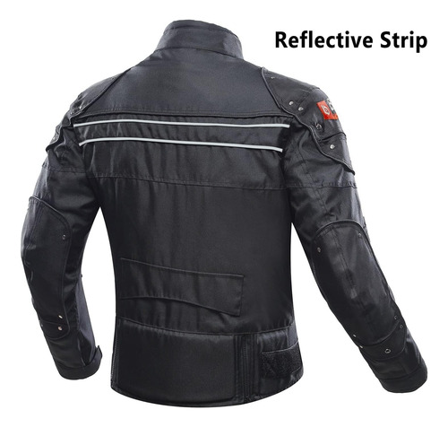 Chaqueta Para Motociclista Borleni, C/ Proteccion, L, Negro