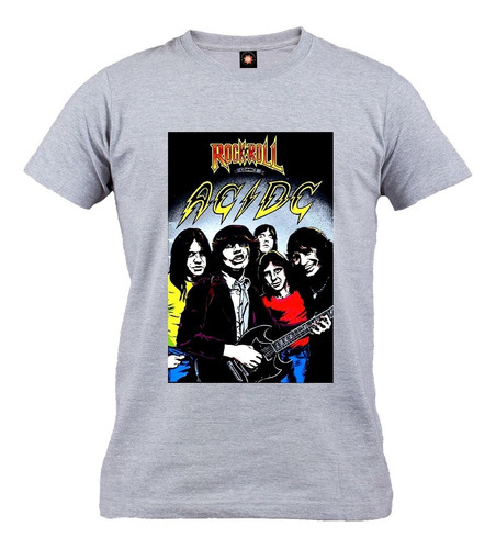 Remera Estampada Varios Diseños Acdc Rock And Roll