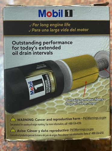 Imagen 3 de 5 de Filtro De Aceite Mobil 1 M1-110a
