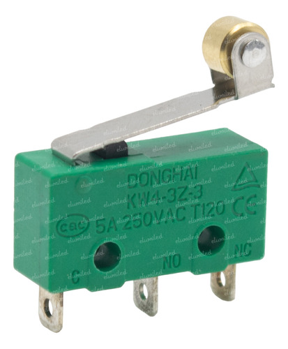 Micro Switch 5a 250v Final De Carrera Con Rueda Kw4-3z-3