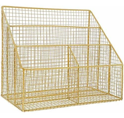Organizador Electrónico De Oro Con 4 Compartimientos 1...