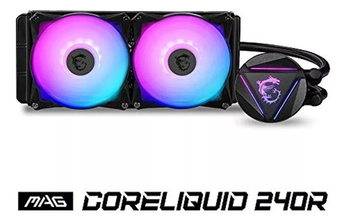 Msi Mag Coreliquid 240r Enfriador De Liquido De Cpu Rgb Color Negro