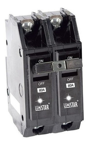 Breaker Superficial 2x60 Amp Lumistar