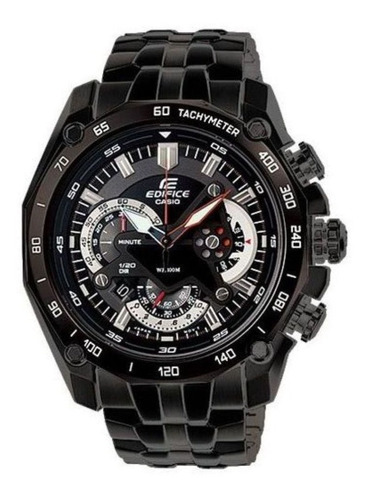 Reloj Casio® Edifice Cronometro Ef-550bk Original Empavonado