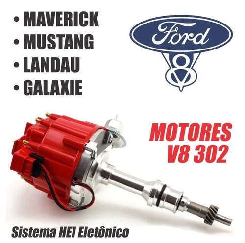 Distribuidor Eletrônico Hei Ford V8 302 Maverick Mustang Lan