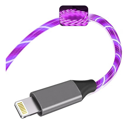 Cargador De iPhone, Led Cable De Iluminación [apple Mfi Cert