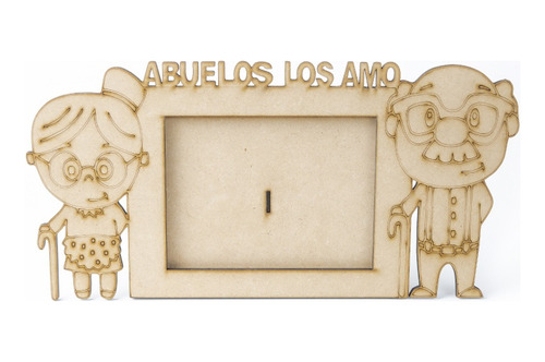 Imagen 4 de 6 de Portarretrato Día De Los Abuelos+ Llavero De Regalo Personal
