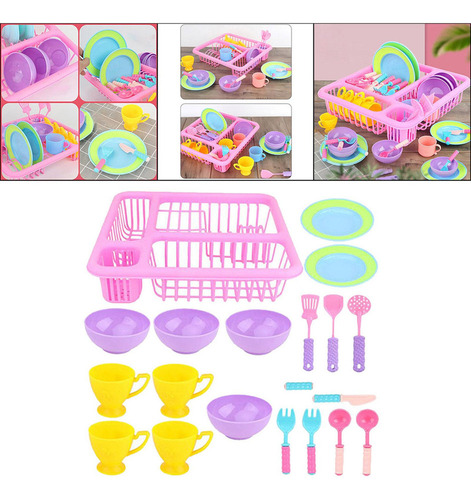 Juego De Platos De Juego De Simulación Juego De Juguete