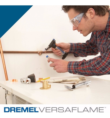 Imagen 2 de 5 de Dremel Versaflame Mini Flameador Soldador Soplete C/ Puntas