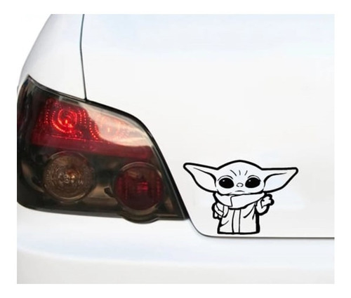 Baby Yoda Sticker Autoadhesivo Vinilo Auto - Duriru