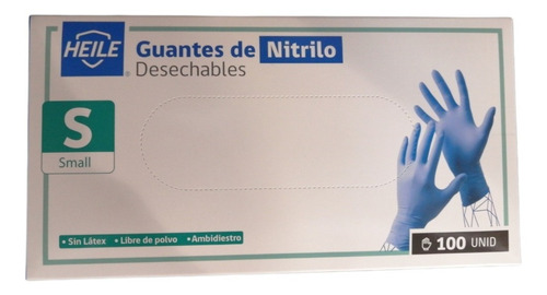 Guantes De Nitrilo Caja 100 Unid. Tallas  S M L Certificados