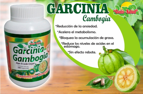 Garcinia Cambogia Adelgazante Natural 100 Capsulas