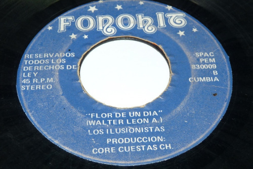 Jch- Los Ilusionistas Flor De Un Dia Cumbia Peru 45 Rpm