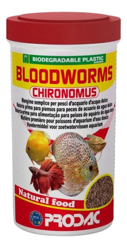 Alimento Para Peces Bloodworms Prodac 25 G Acuario Tropical