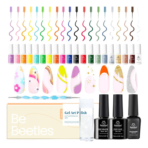 Gel Polish Liner Set 20 Colores - mL a $2500