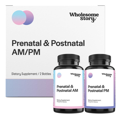 Vitaminas Prenatales Y Posnatales Biodisponibles Premium Par