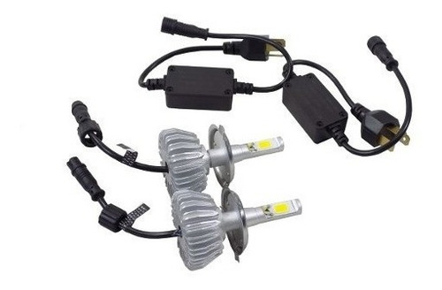 Kit Super Led Com Reator H4 12v 24v 3600 Lumens 6000k