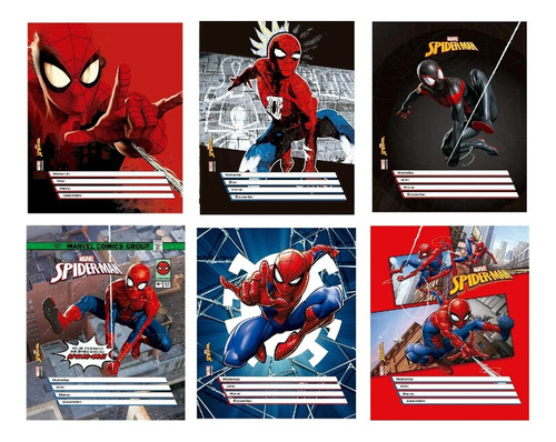 Set De Separadores N° 3 Spiderman Hombre Araña Mooving X 6 U