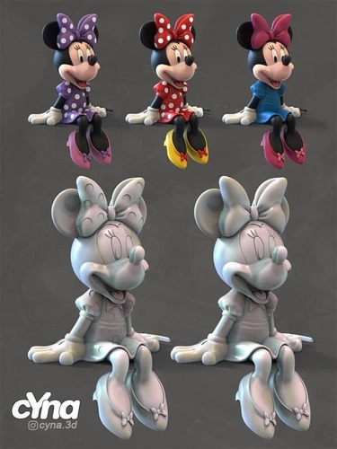 Archivo Stl Impresión 3d - Disney - Minnie Mouse