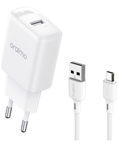 Cargador De Pared + Cable Usb - Usb C Oraimo Eu 2a 10w