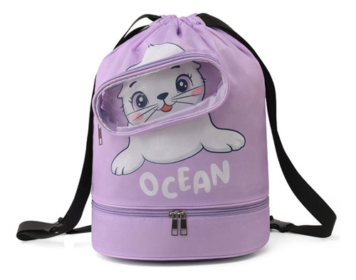 Bolsa Deportiva Cartoon Swim Mochila Impermeable Para Ducha