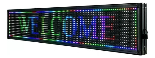 Cartel Led Luminoso Programable Wifi Dinamico Rgb 1 Metro