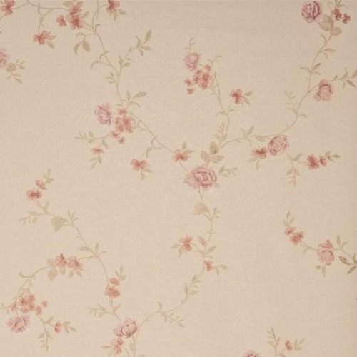 Papel De Parede Floral Rosa Com Flores