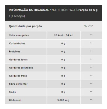 Glutamine 100% (150g) - Padrão: Único Neutro