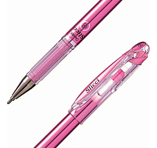 Pentel Boligrafo Slicci Con Punta De Aguja De 0.8 Mm Caja