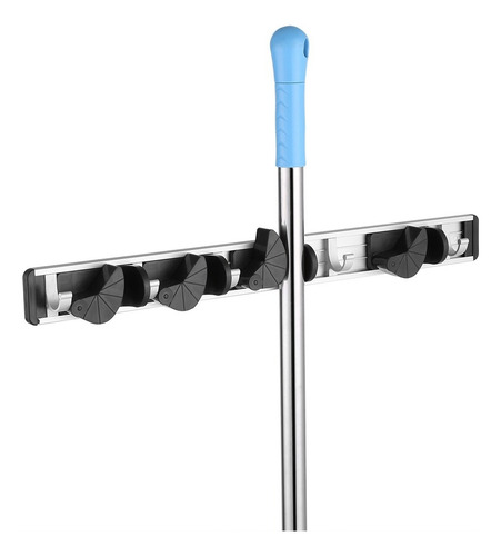 Soporte Para Fregona Y Escoba Para Rack Montado En La Pared,
