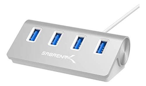 Sabrent Premium 4 Puertos De Aluminio Usb 3.0 Hub (30 Cables