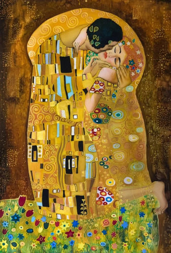 El Beso Gustav Klimt Diy Diamond Paint Kit 5d, Regalo D